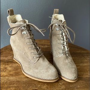 Tan Suede Booties